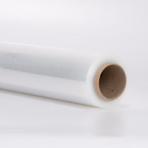 Film estirable de polietileno de baja densidad para paletización manual.