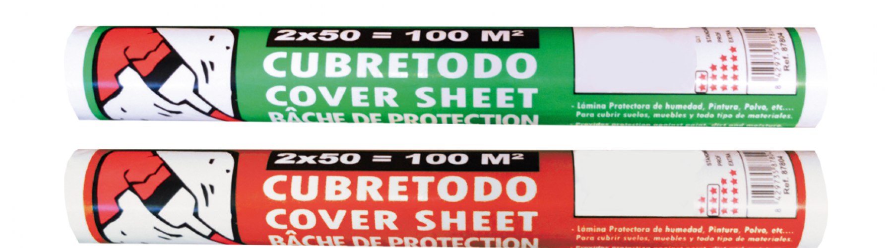 Rollo cubretodo para protección en pintura.